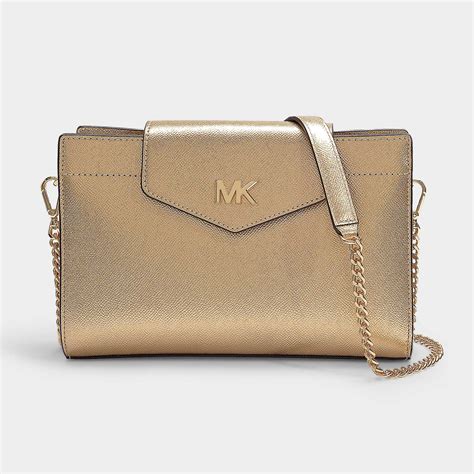 michael kors gold crossbody